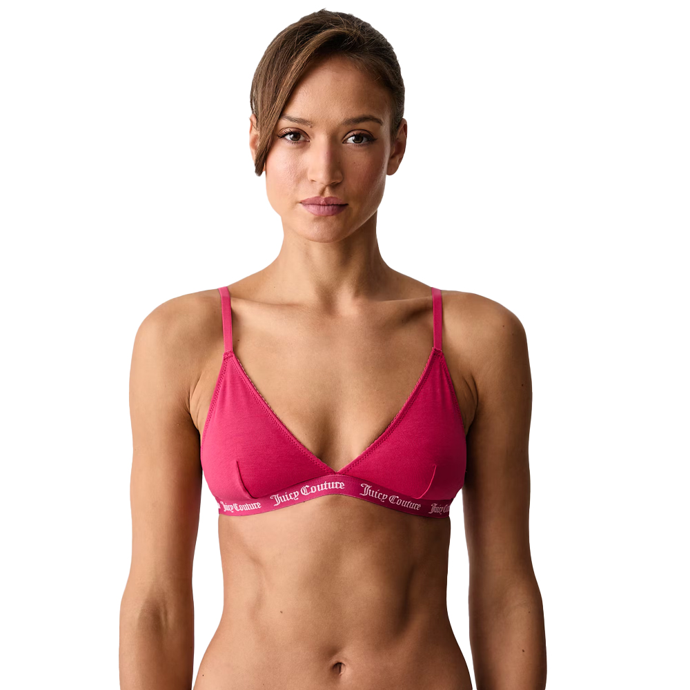 JUICY COUTURE Triangle Bralette Γυναικείο Τριγωνικό Σουτιέν  - Κόκκινο